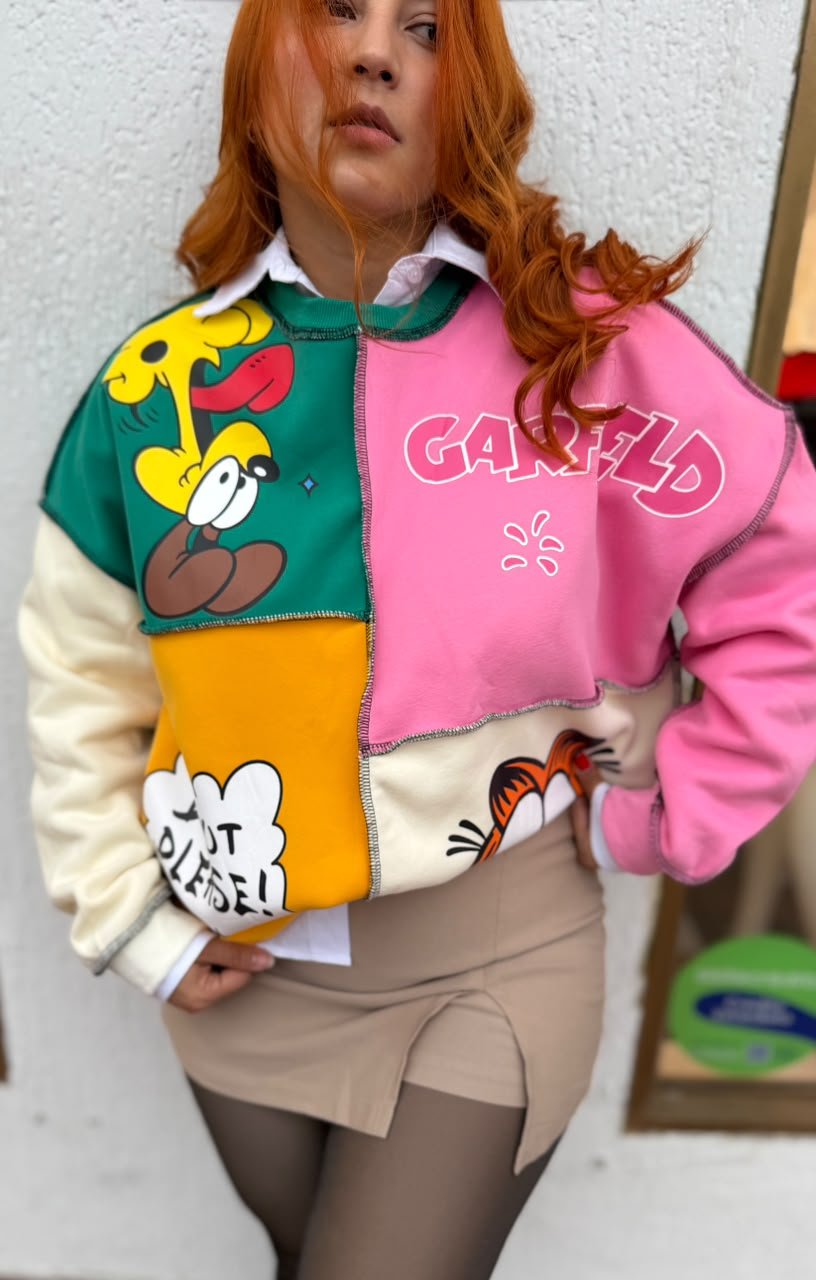 Hoodie Bicolor Garfield